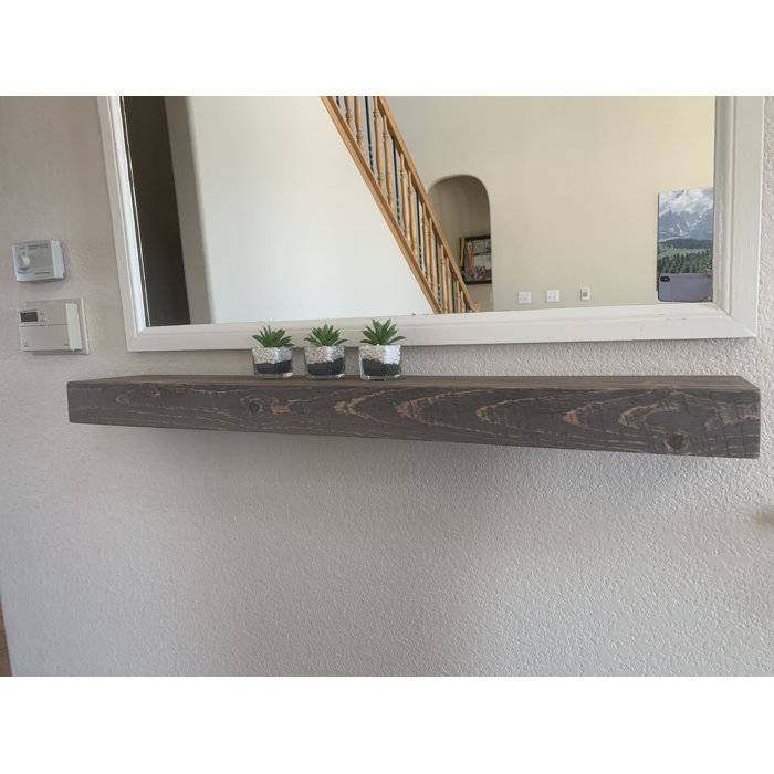 Millwood Pines Juna Floating Fireplace Shelf Mantel & Reviews Wayfair